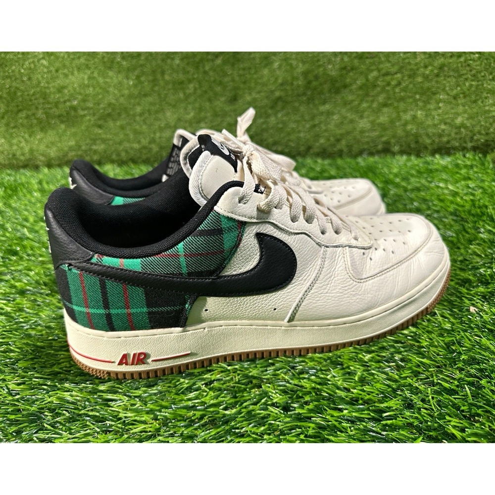 Nike Air Force 1 07 LX Stadium Green Plaid Sneakers DV0791-100 Mens 12